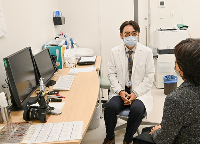 乾癬外来の様子