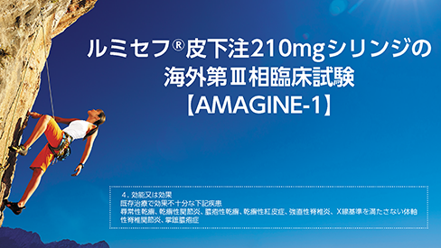 「ルミセフ®の海外第Ⅲ相臨床試験【AMAGINE-1】（患者背景別サブグループ解析）」公開 のサムネイル画像